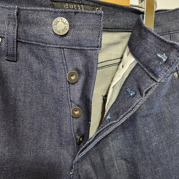 NWOT DUTIL DENIM The Quintessential Slim Straight Raw Denim Jeans Made USA sz 31 - Picture 5 of 10